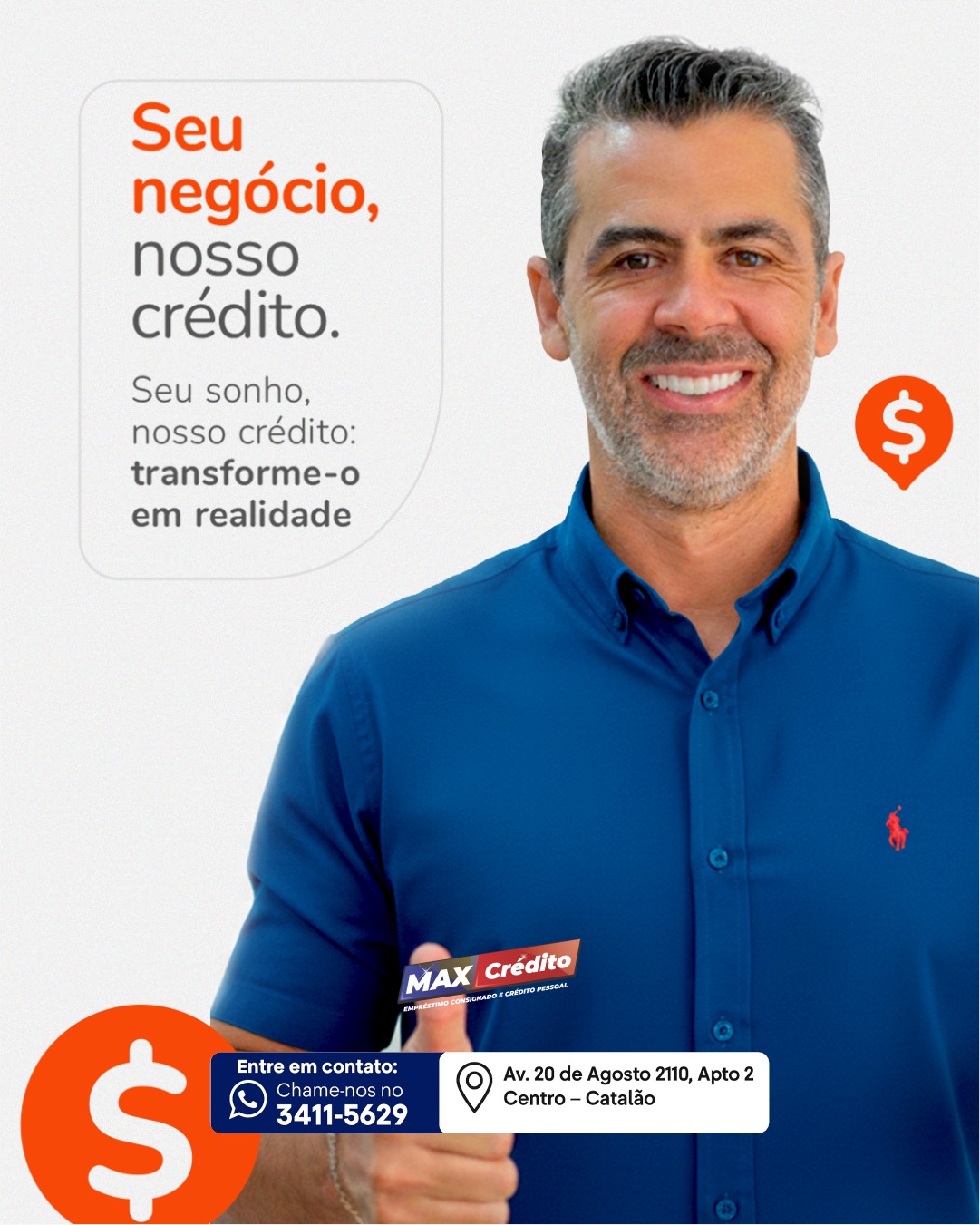 Cartão de crédito com dinheiro